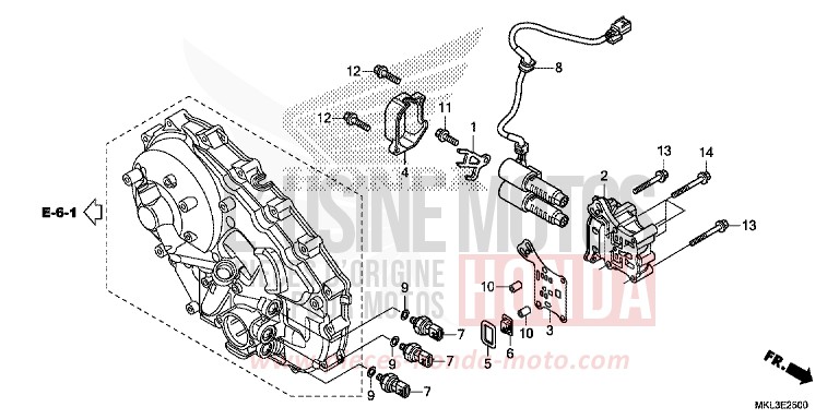 SOLENOIDE LINEAIRE de NC750X DCT GRAPHITE BLACK (NHB01) 2020